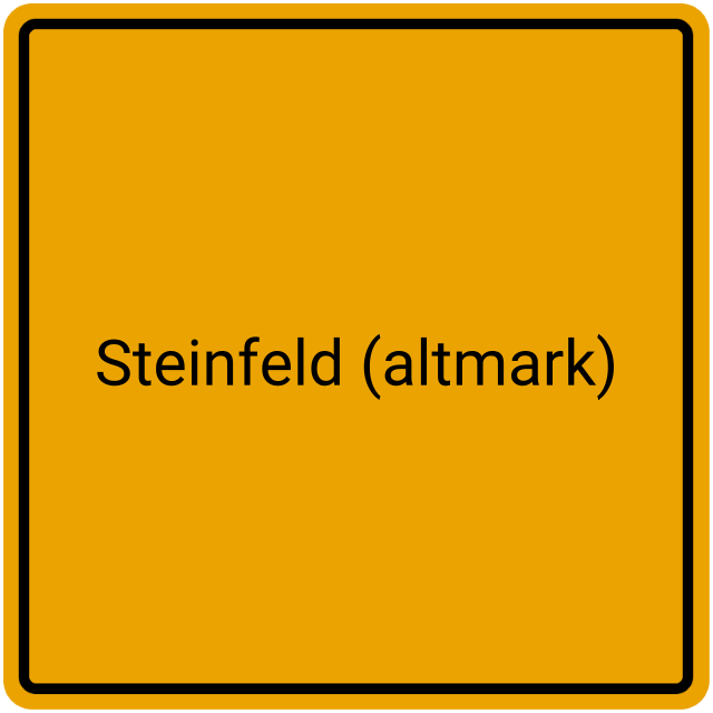Meldebestätigung Steinfeld (Altmark)